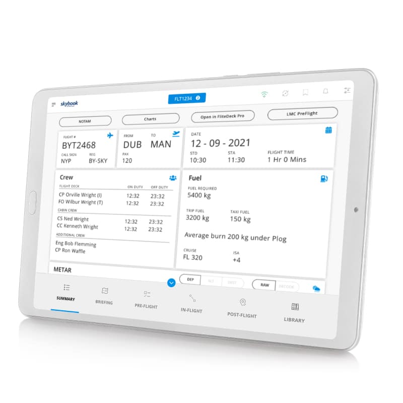 skybook-efb skybook EFB integration with PPS Flight Planning